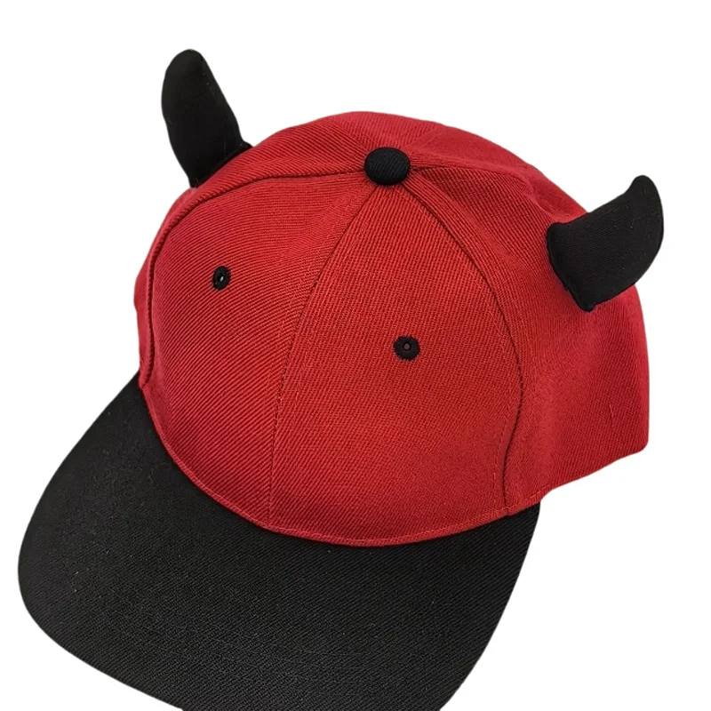 Asuka Langley Soryu قبعة كوسبلاي أنيمي إيفا بوبر الشيطان الصغير القرن لطيف الكرتون قبعة هالوين عيد الميلاد كرنفال للنساء #3