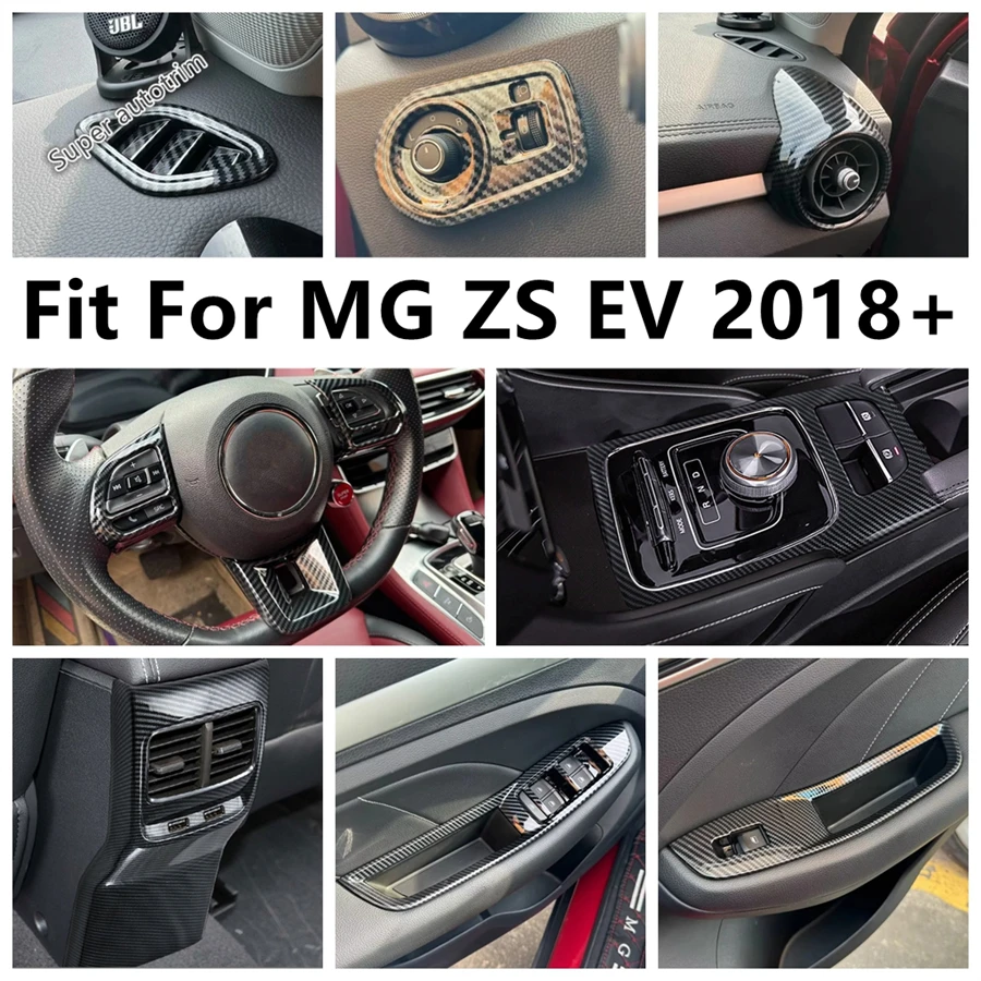 

Dashboard Air AC Outlet Vent / Steering Wheel / Head Light / Gear Shift Panel Cover Trim Accessories For MG ZS EV 2018 - 2024