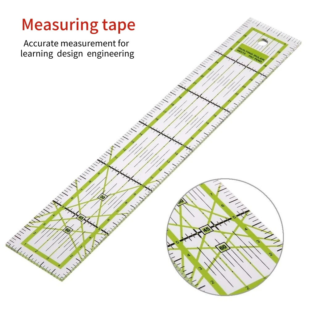 5*30cm Clear Sewing Ruler Patchwork Ruler with Grid Lines Tailor Yardstick Essential DIY Dedicated Patchwork Ruler sewing Tool