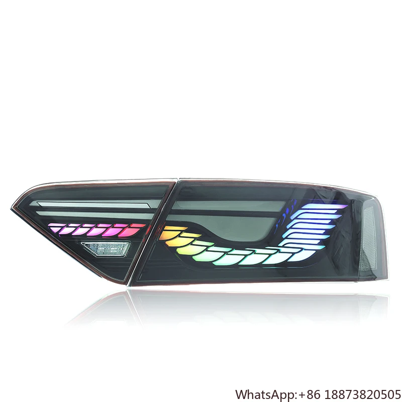 

Audi A5/A5L LED Dragon Scale Tail Light Modification New Design 2008-2016 Black Upgrade with Blue 12V Voltage