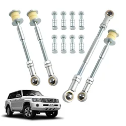 Front Rear Extended Adjustable Sway Bar Link Kit for Nissan Armada Gu Y61 1997-2016 Easy to Replace
