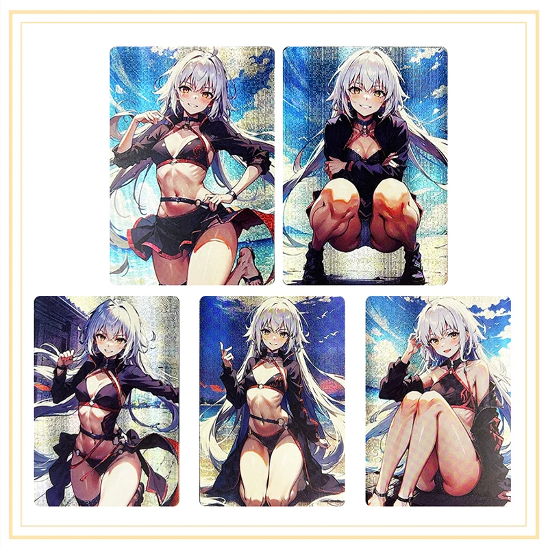 

DIY 5pcs/set Anime character Inoue Takina Nishikigi Chisato flash card Cartoon toy Lycoris Recoil Collection card Christmas gift