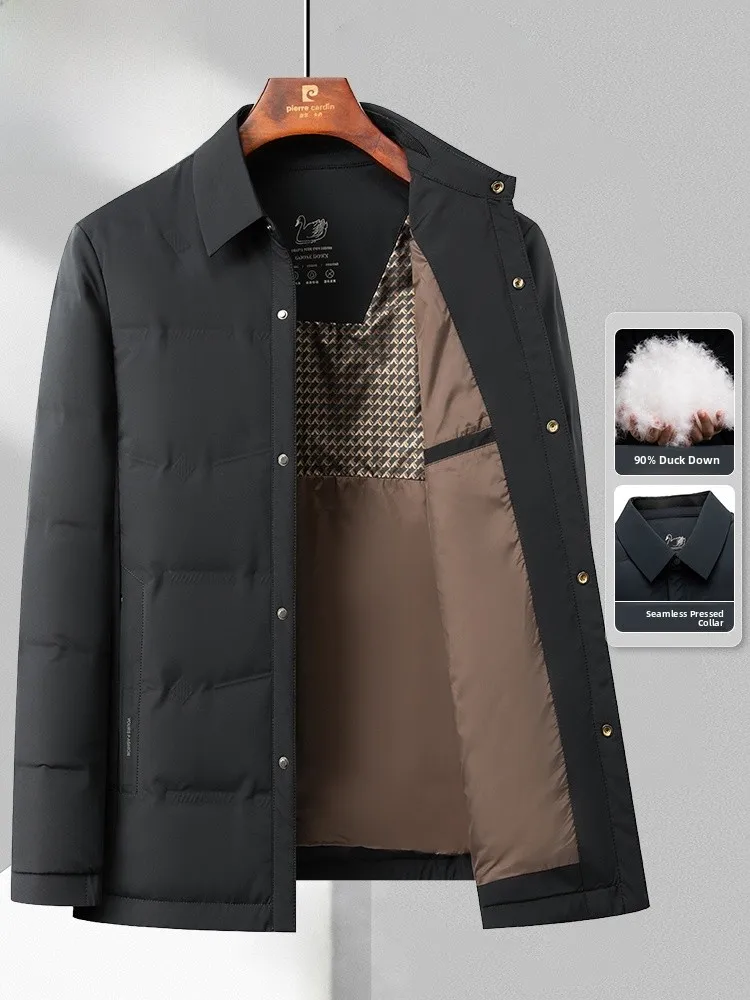 

Pierre Cardin Men's Casual Lightweight ort down Jaet Collared Coat Autumn Winter Faion Ci Sle Comfortable Fit Outer...