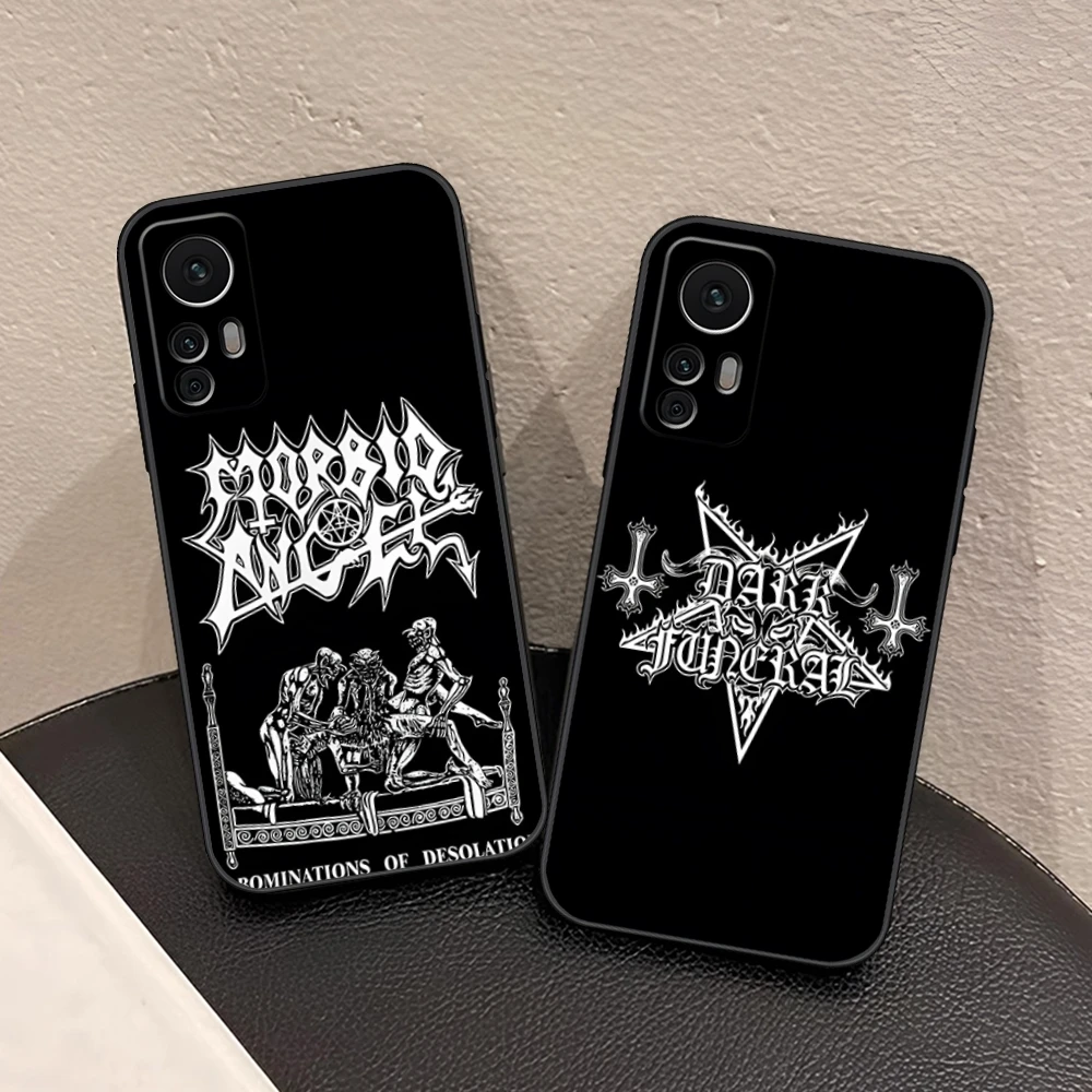 Heavy Metal Dark Funeral Band Phone Case For Xiaomi 13 12 11T Lite Ultra Redmi Note 13 12 10 Pro POCO F4 F5 X5 Pro Back Cover