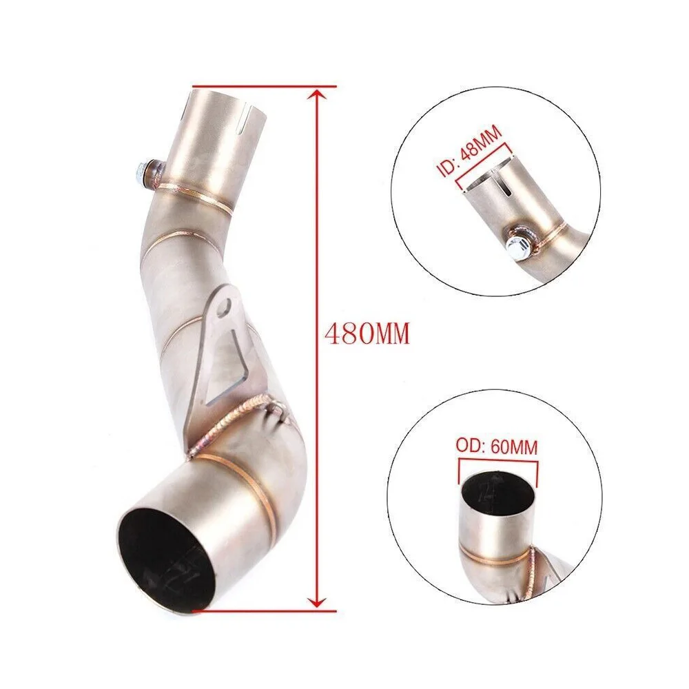 Für Honda CBR1000RR 2008-2016 Auspuffanlagen Slip-On Auspuff Mittelrohr Schalldämpfer Endrohre Auspuffrohre – Detail 3