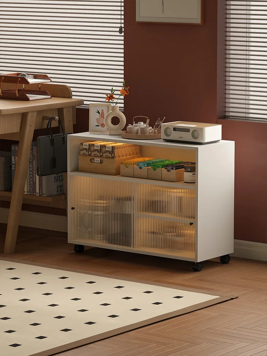 

Tea cabinet side office removable household small living room bedroom