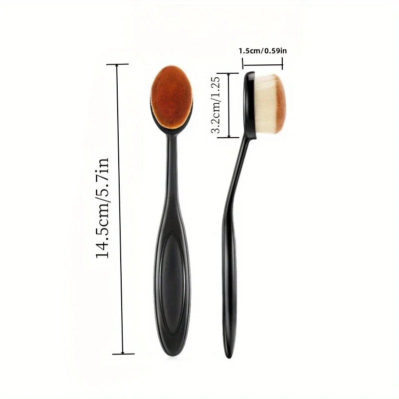1/2/4 قطعة فرشاة كريم أساس كبيرة على شكل فرشاة أسنان أدوات مكياج احصل على سريع حتى تطبيق الكريمات والمساحيق التجميلية
