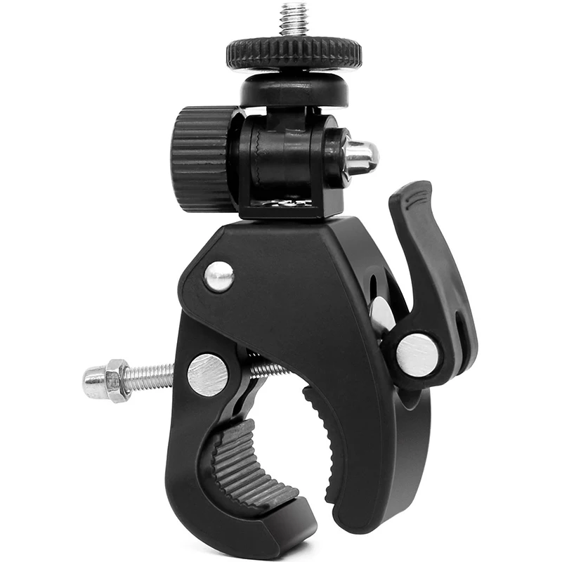 Fahrradlenker-Klemmhalterung 1/4 Schraube 180° Verstellbar Fahrradhalter für GoPro Insta360 DJI Action-Kamera LED-Licht 1/2/3/5/10 Stück – Detail 2