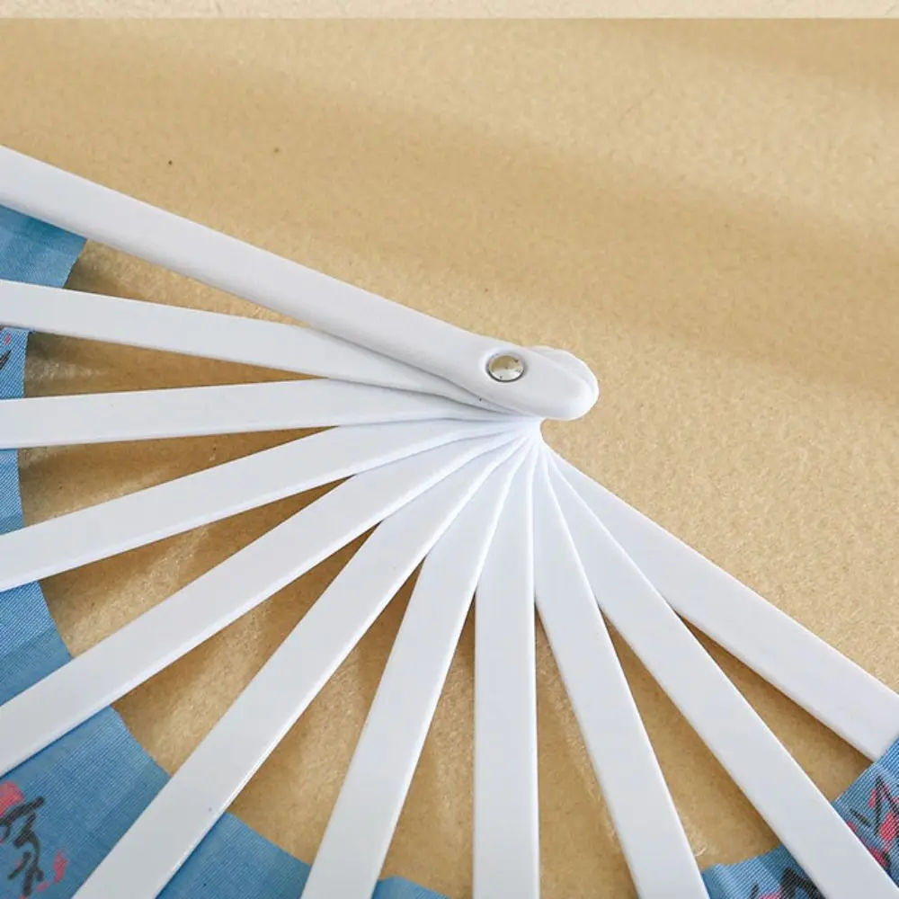 Новый 28-сантиметровый китайский веер для йоги Тай Чи, пластиковая кость, 8 цветов, веер в древнем стиле, веер для кунг-фу, веер в стиле шинуазри, подарок, декор для свадебной вечеринки