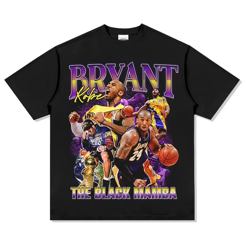 Camiseta Conmemorativa de la Lesión al Dedo de Kobe Bryant de los Lakers 2026, Cinco Campeonatos, Jersey de Manga Corta, Deportiva, Holgada, para Hombre y Mujer