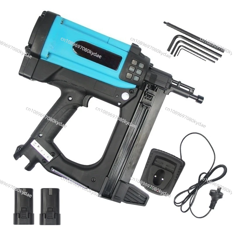 

0528NEW Pneumatic Nail Gun Lithium Battery Gas Nail Gun Steel Air Stapler Pneumatic Tools For Frame And Trunking