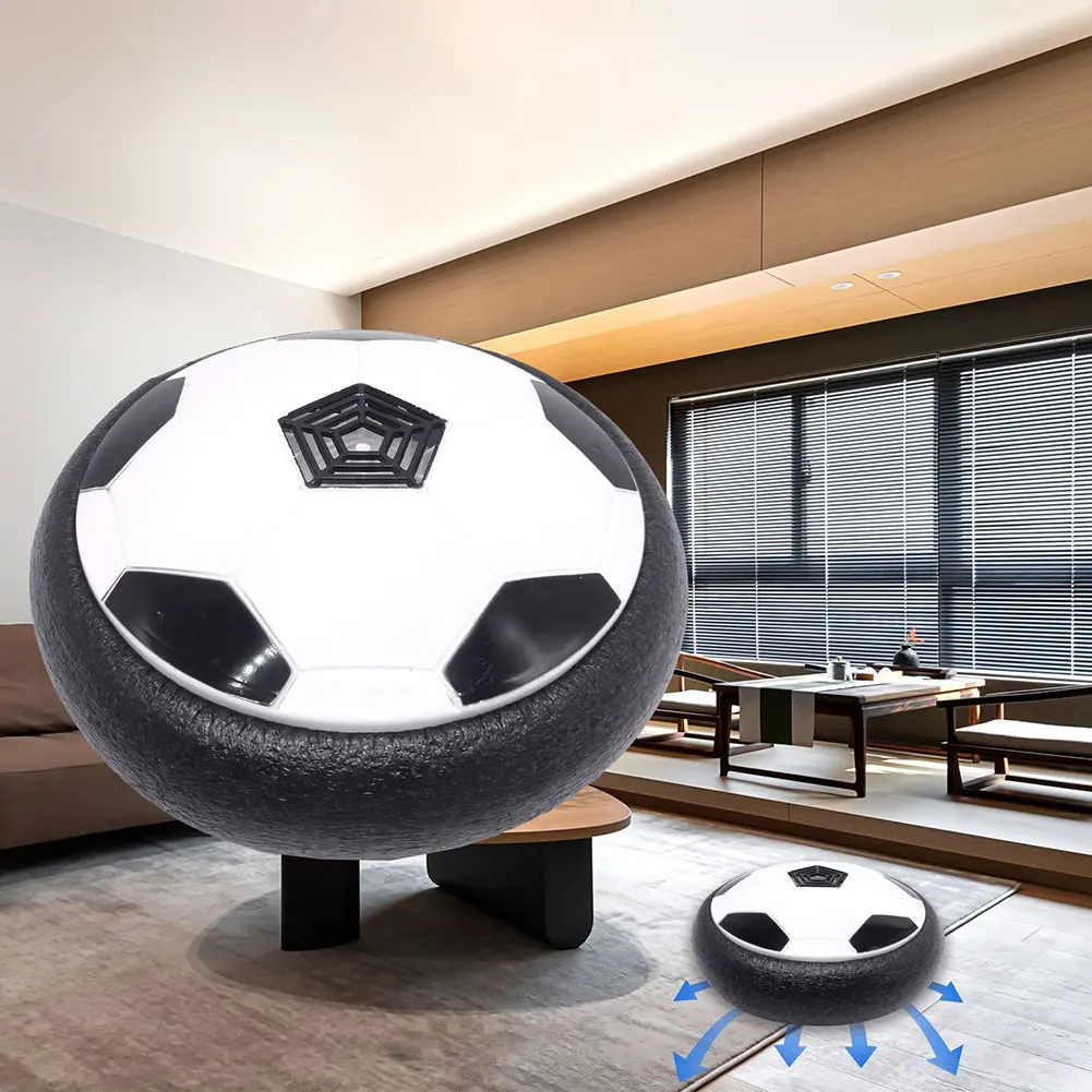 18cm Electric Soccer Ball Suspended Football Toys Soccer Gliding Air Cushion Floating Foam Football Kids Gift with LED Light