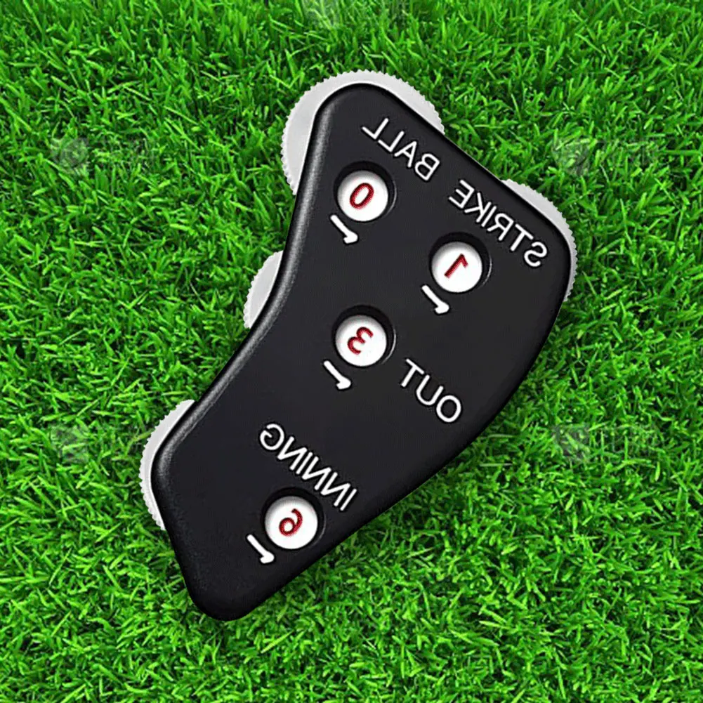 4 Wheel Referee Counter Baseball Umpire Clicker Softball Umpire Indicator for Scorekeeper Recording Outs & Innings Balls