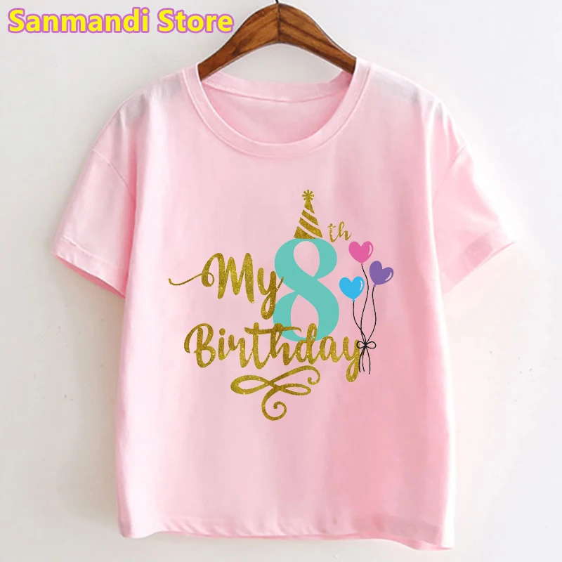 New Funny Tshirt for Girls Leopard Crown Graphic Print T Shirt Kids Clothes  Kawaii Children Clothing Summer Tops Tee Shirt