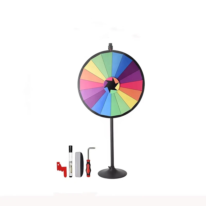High-quality PVC Promotional Spinning Game Wheel Fortune Custom Printing Big Lucky Prize Wheel Outdoor Sales!
