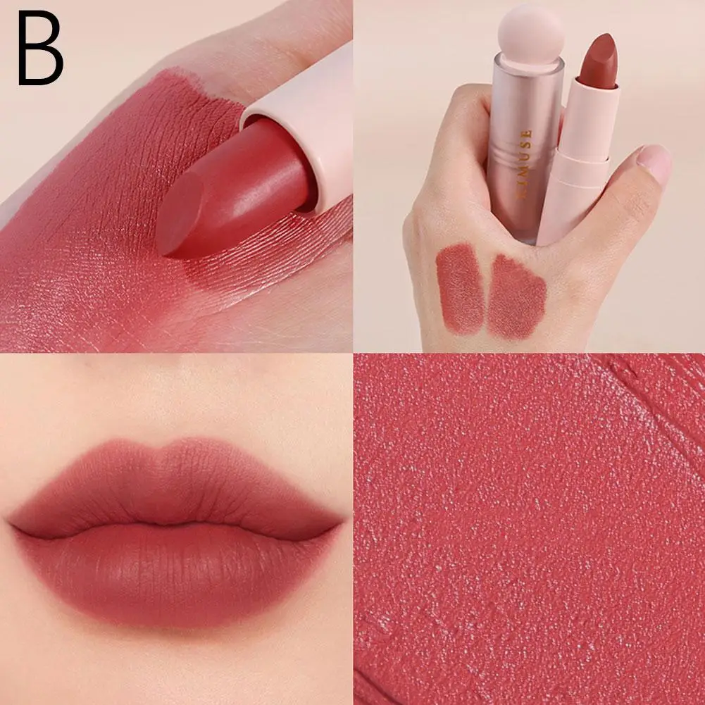 Matte Lipstick Long Lasting Waterproof Lip Stick Smudge-free Tint Makeup Finish Lip Highly Velvet Classic Pigmented A7B2