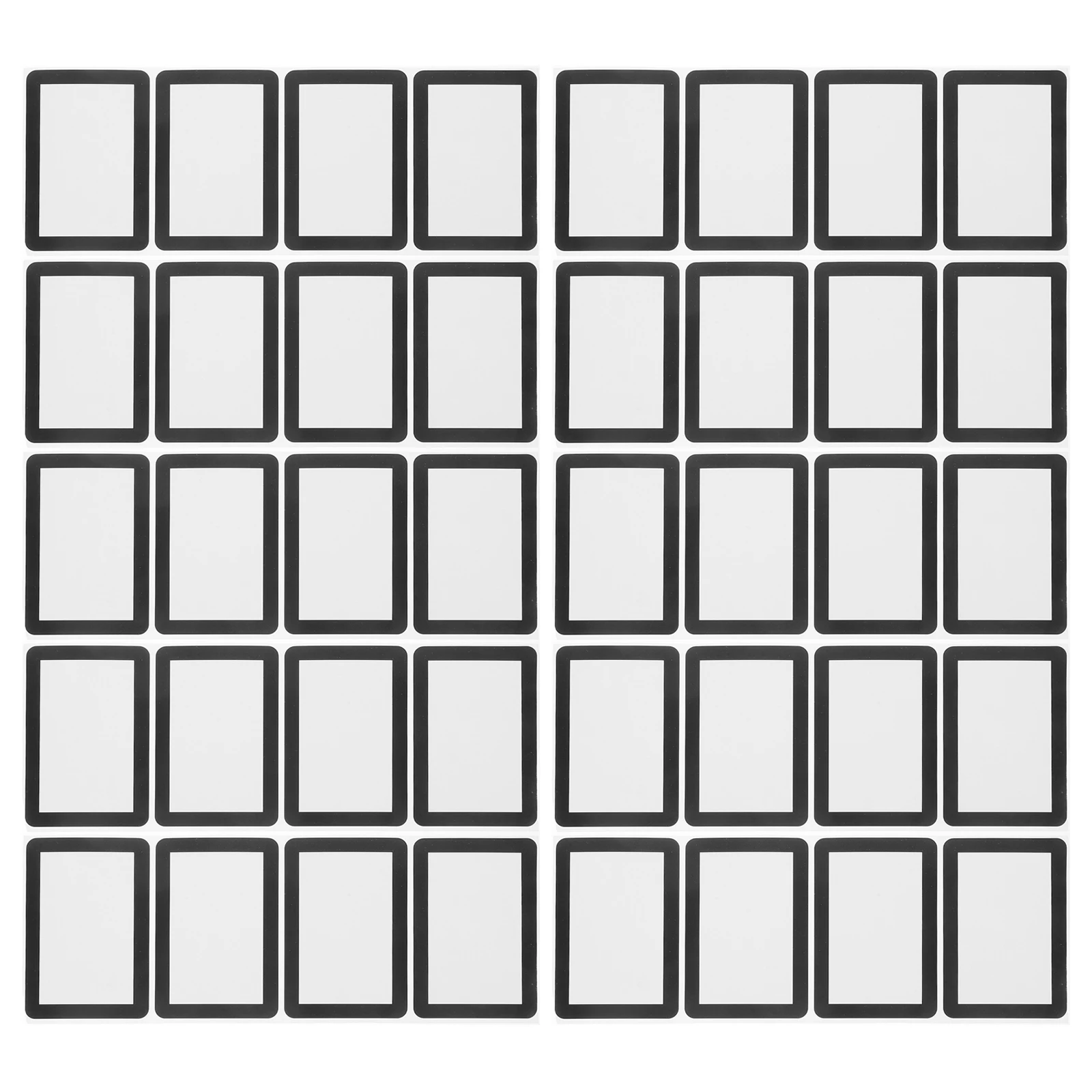 

60 Pcs Stickers Name Tag Blank to Write on All Purpose Label Adhesive Labels Clothes Black Tags for Classroom Allpurpose