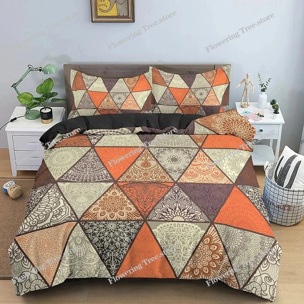

Mandala Duvet Cover Set Bohemian Bedding Set Soft Comforter Cover With Pillow Shams Quilt Cover Bedroom King Queen Sizes