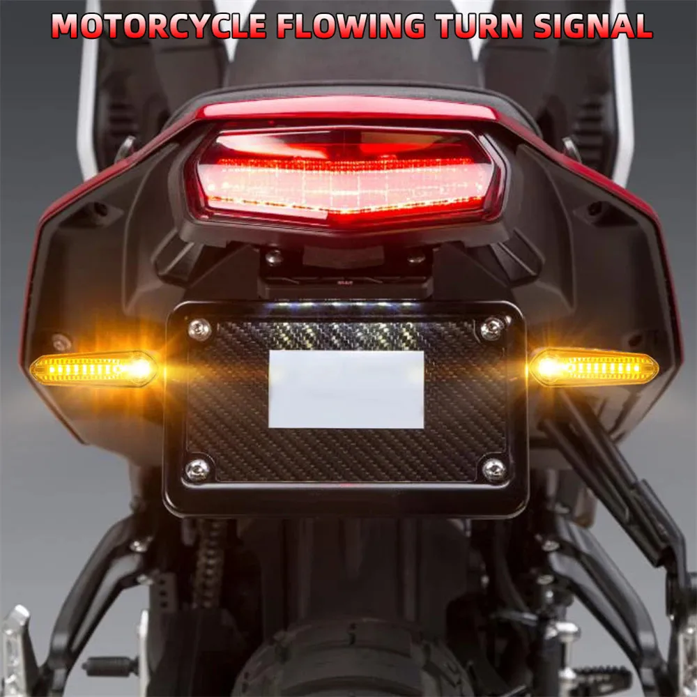 Motocyklowy kierunkowskaz LED Płynąca woda Bursztynowy przedni tylny kierunkowskaz Lampa błyskowa do Yamaha MT07 MT03 MT09 Tracer XSR 700