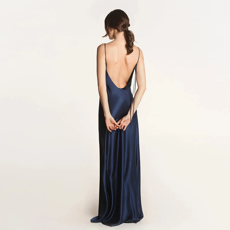 Floor-Length 22 Momme 100% Silk Dress