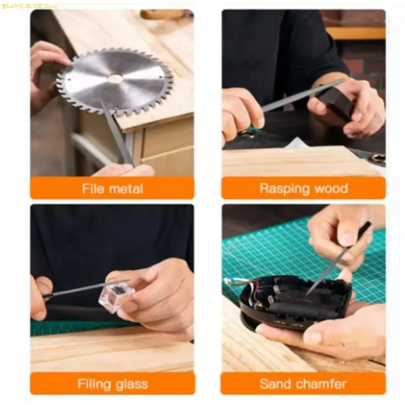 NEW Multifunctional 10Piece Steel Rasp File Set for Detailed and Stone Carving