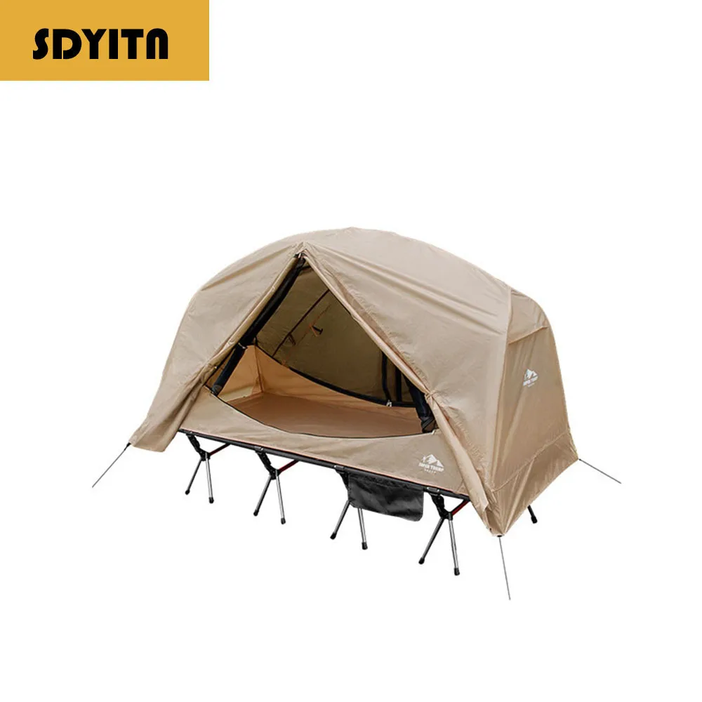 

Super Wanderer Extra Large and Wide 80 Outdoor Military Bed Tent Mosquito Repellent Waterproof Off-ground Camping Hiking Shelter