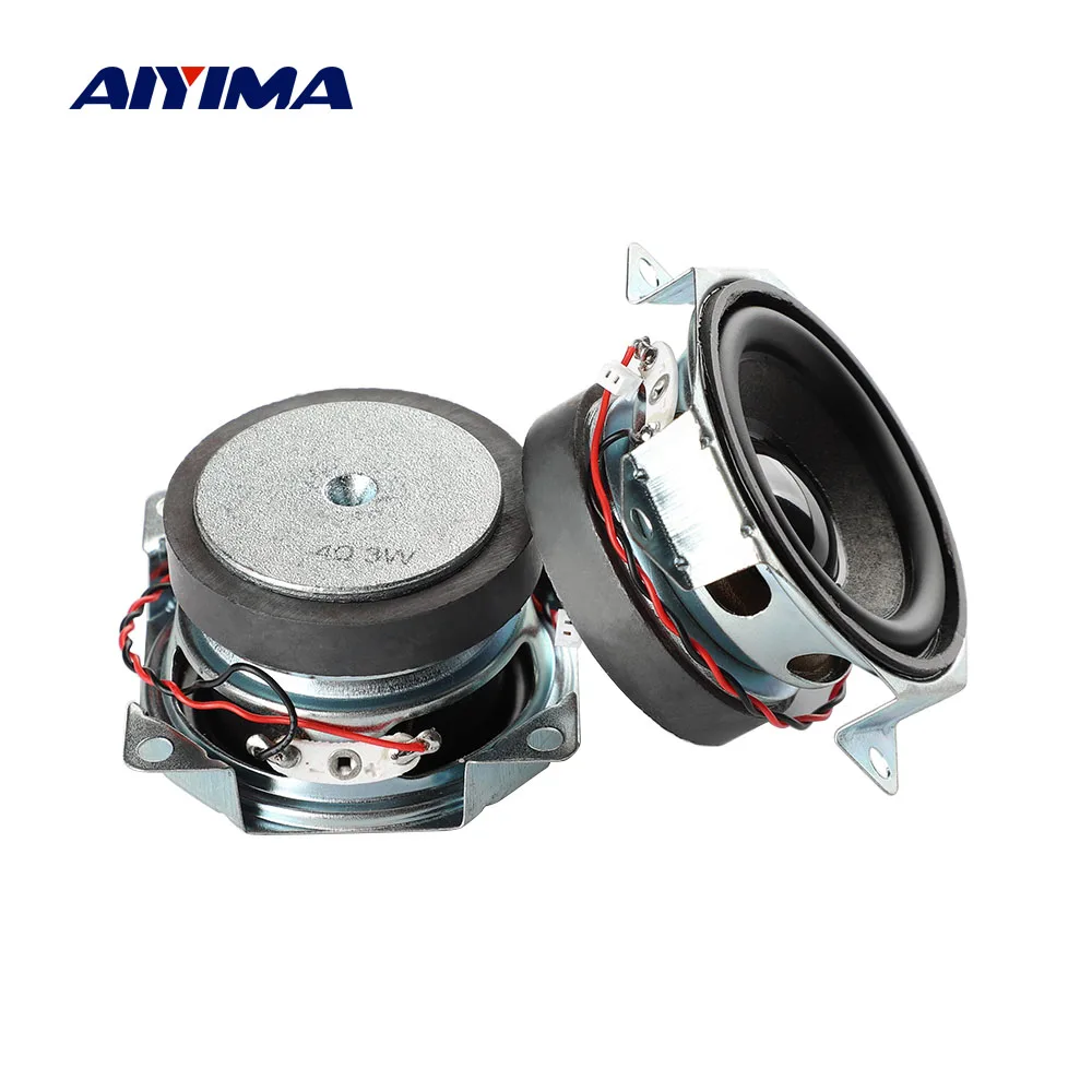 AIYIMA 2Pcs MIni Full Range Speaker DIY Audio Portable Bluetooth Speaker 4 Ohm 3W Home Theater Music Sound Loudspeaker