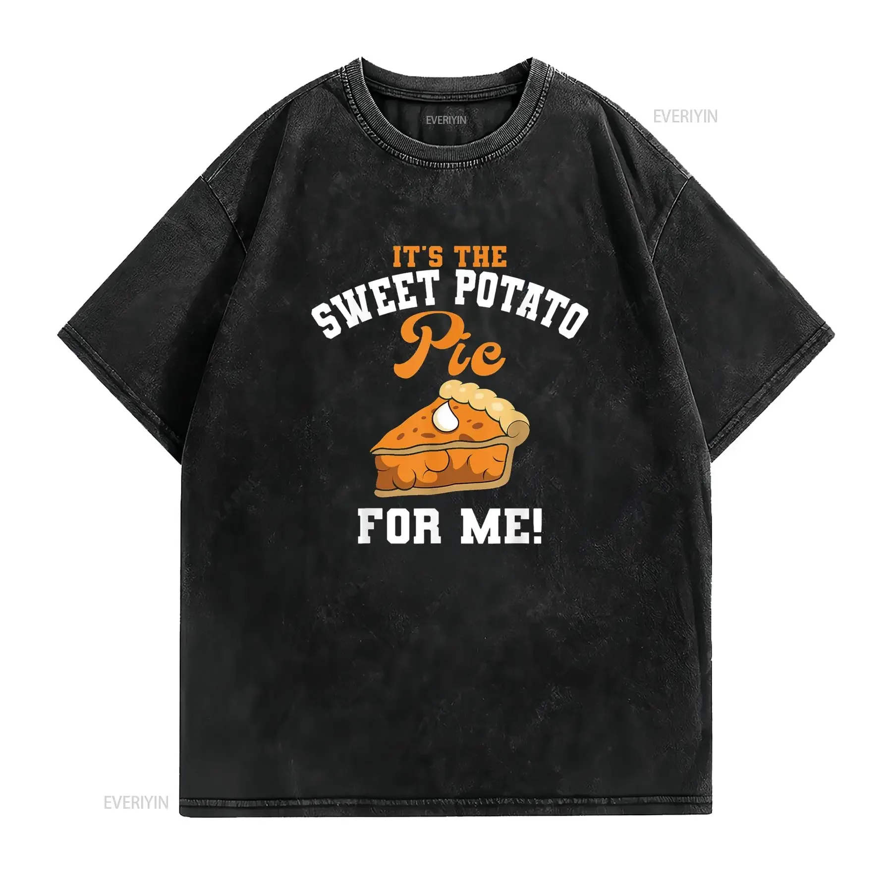 Sweet Potato Pie Camote Root Vegetable Vegan Vegetarian T Shirt vintage Washed Slightly Breathable Unisex streetwear fashion