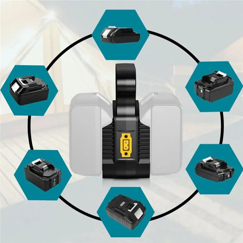 ABRW-Power Wheel Adapter 2-In-1 Dual Voltage Output For 18V Battery For DIY Car With Fuses& Wire Terminal Connecti