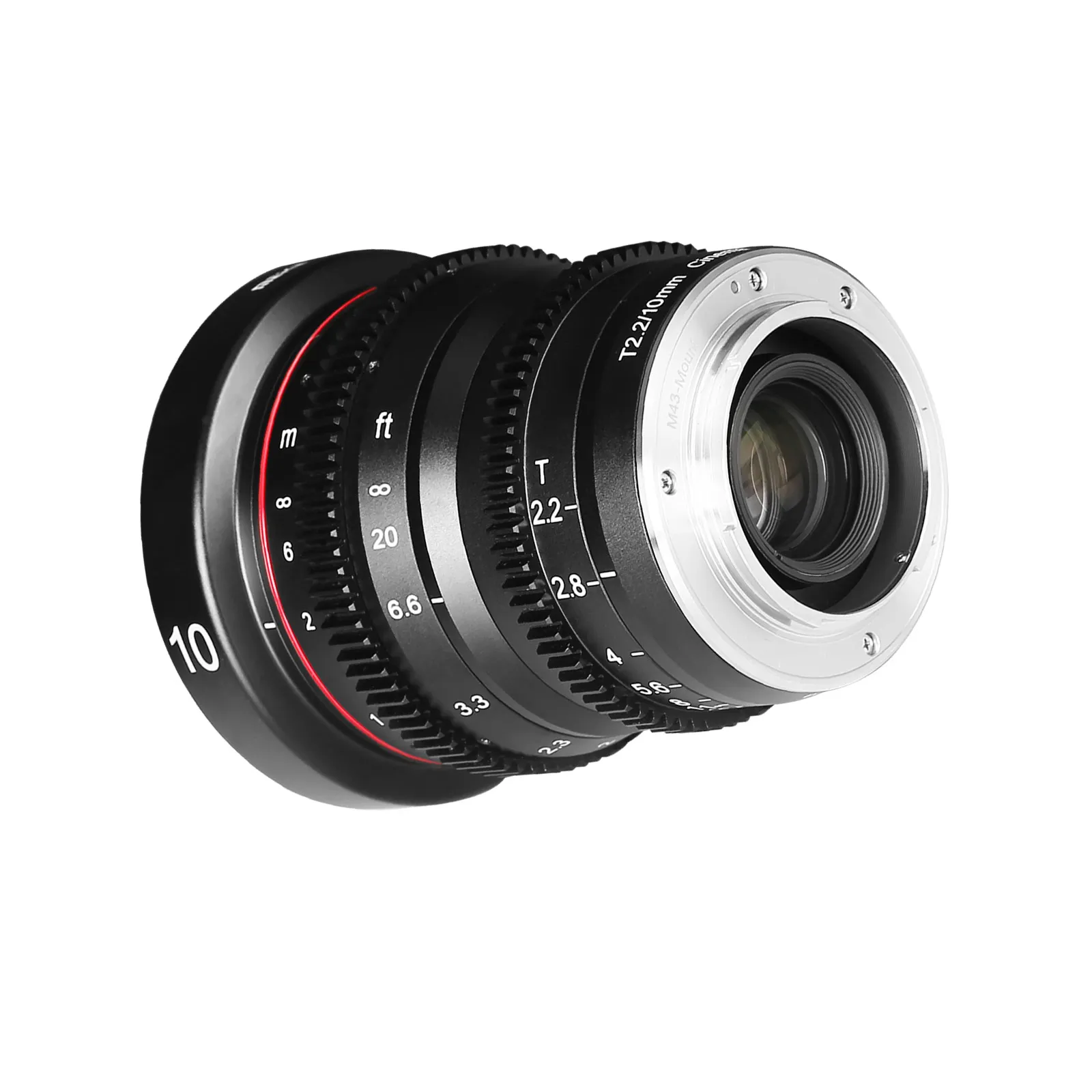 Meike 10mm T2.2 Large Aperture Manual Focus Low Distortion APS-C S35 Format Mini Prime Cine Lens