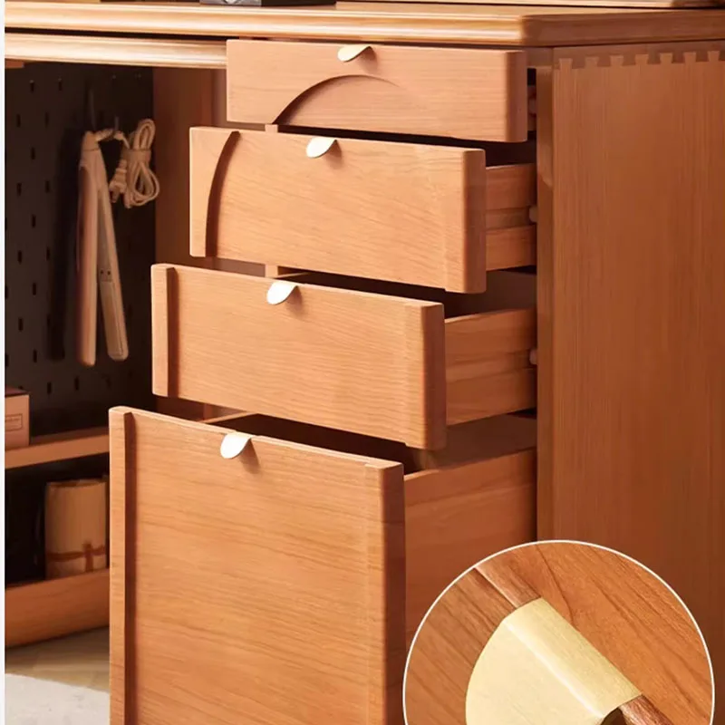 Mesita de noche de madera, mueble nórdico, tocador, Cofre del Tesoro, soporte de maquillaje, organizador de joyas, salón de uñas, Vestidores