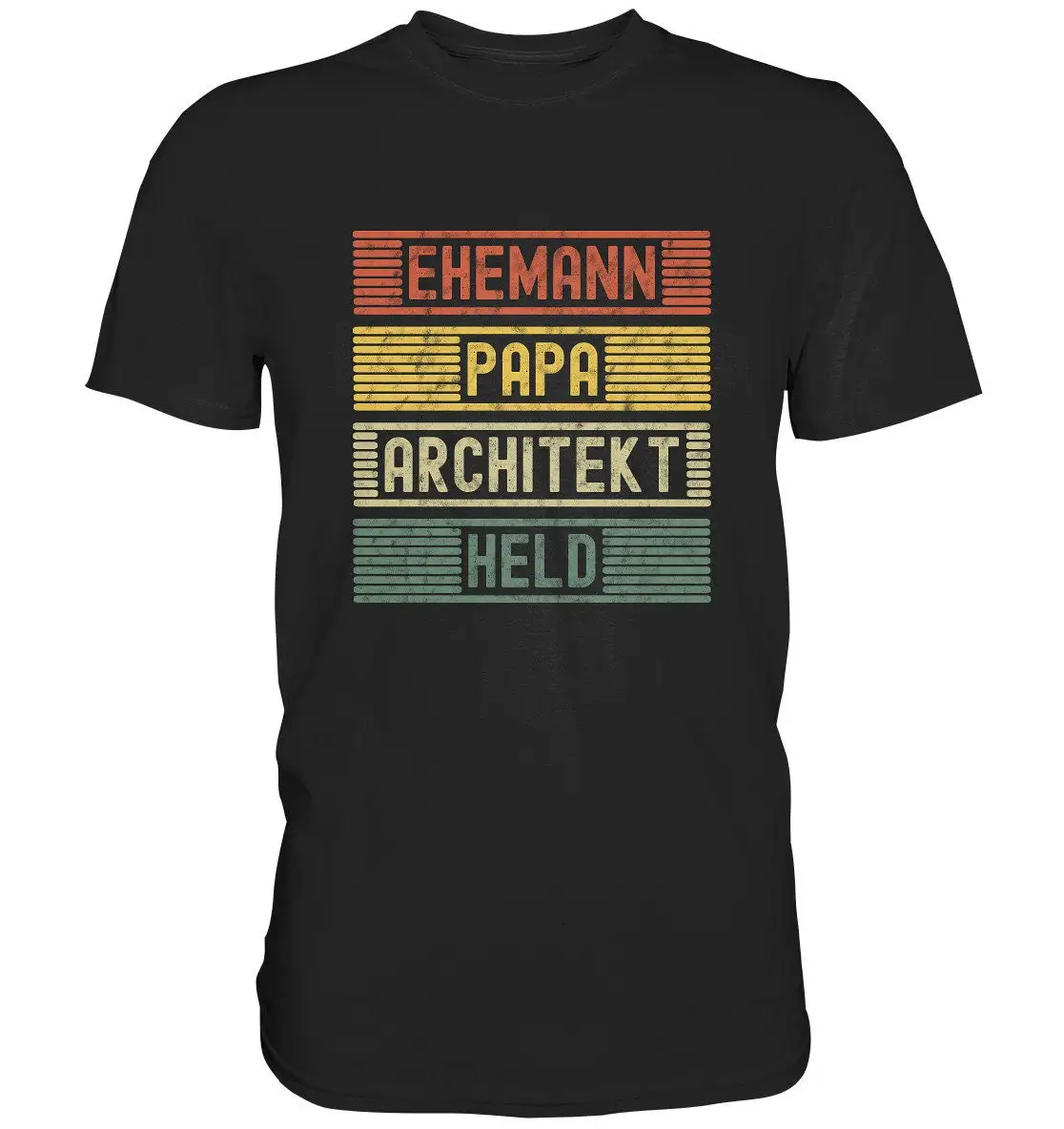 Retro Architect Husband Dad Father Vintage T Shirt