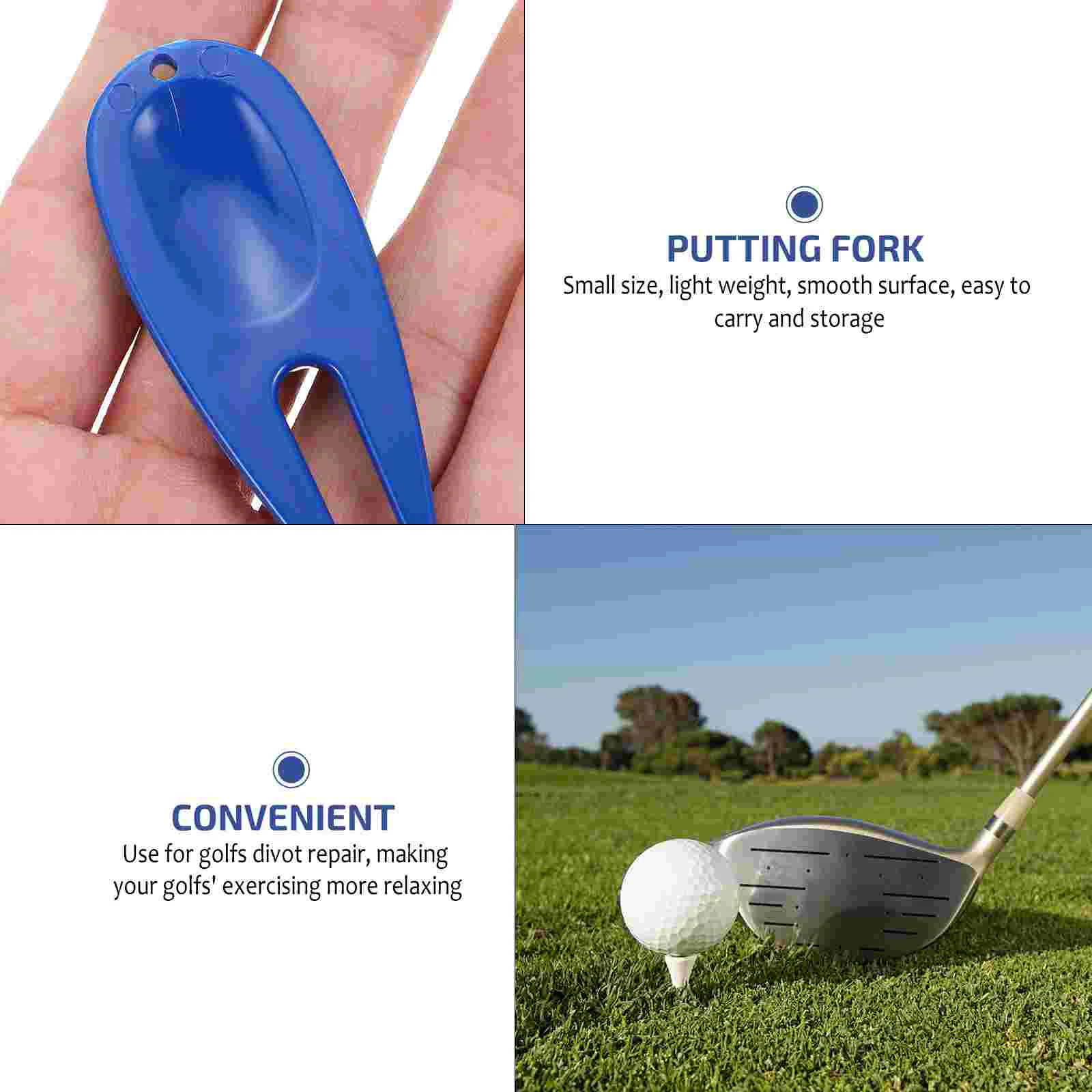 30 Pcs Golf Green Fork Training Accessories Golfs Divot Repair Tool Device Golfing Lawn Plastic Grass