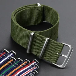 High Quality Nylon Watch Band for Seiko Strap for Casio Military Casual Watchband 16 18mm 20mm 22mm Army Sport Bracelet Replace