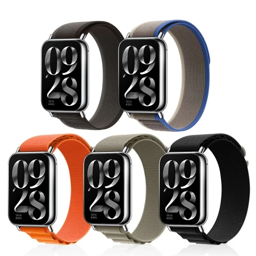 สายไนลอนสำหรับ redmi Watch 4 Correa สร้อยข้อมือกีฬาสำหรับ Xiaomi Mi band 8 Pro smartwatch สายรัดข้อมือสำหรับผู้ชายผู้หญิง