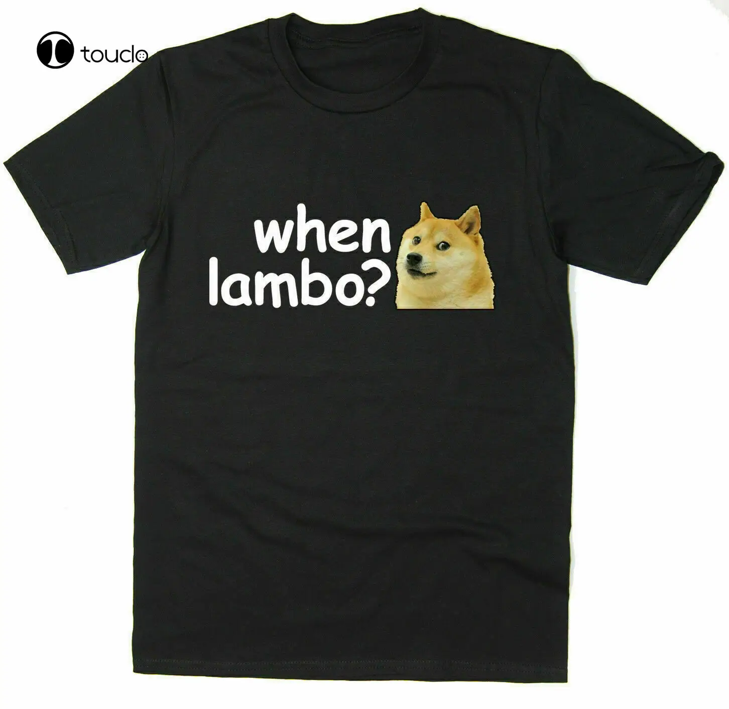 When Lambo Doge Dogecoin Crypto Meme Bitcoin T-Shirt For Unisex Funny T-Shirt Tee Shirt Custom aldult Teen unisex unisex