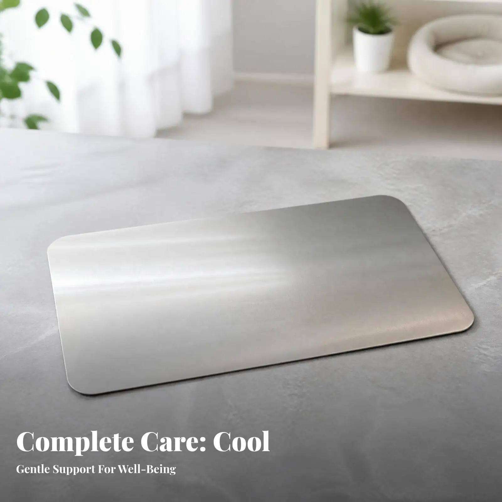 Large Pet Cooling Plate Stainless Steel Rectangular Chill Pad for Dogs Cats Small Animals Summer Cool Mat