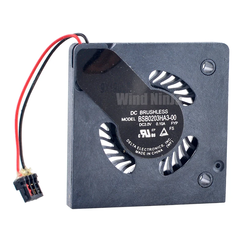 

BSB0203HA3-00 2cm 20mm blower fan 20x20x4mm DC3V 0.10A Micro ultra-thin cooling fan for drones 4k cameras AR VR