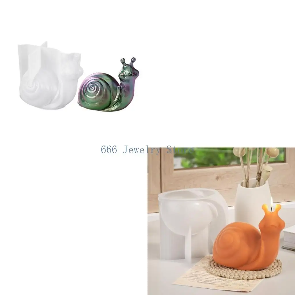 F2TD 3D Snail Silicone Mold Animal Mold DIY Making Tool