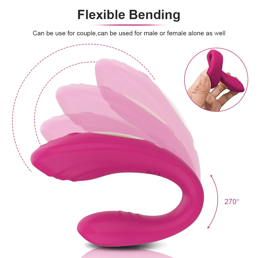 Vibrating Sex Toy For Adult Vagina Clitoris Stimulate U Type Vibrator For Women Masturbator Wireless Remote Vibration For Couple