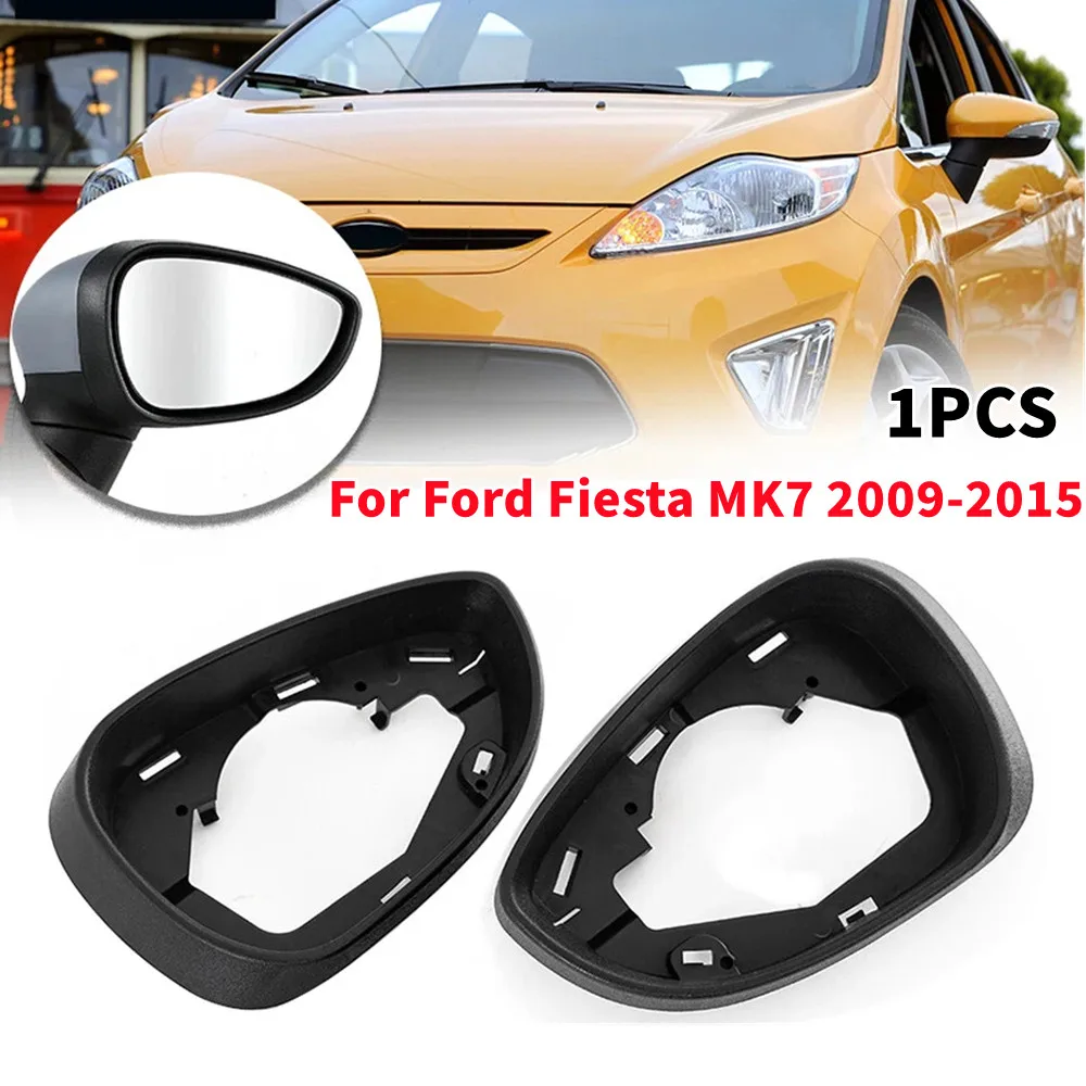 Para ford fiesta mk7 2009 2010-2017 espelho retrovisor do carro chuva sobrancelha protetor capa à prova de chuva quadro abs espelho peça de substituição