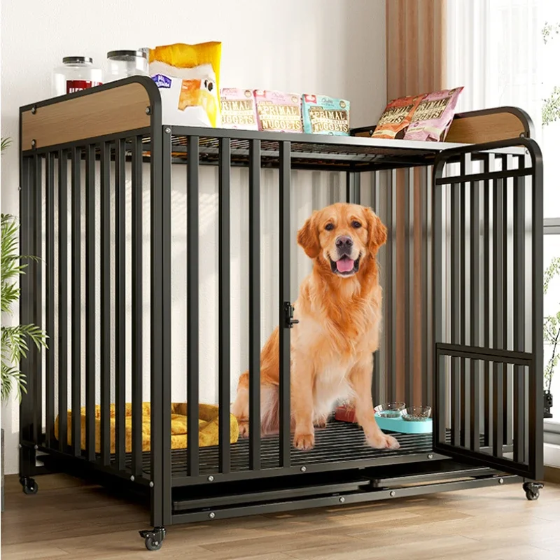 Dog Cage Large Medium and Small Dog Pet Indoor Bold Square Tube Storage Pet Cage