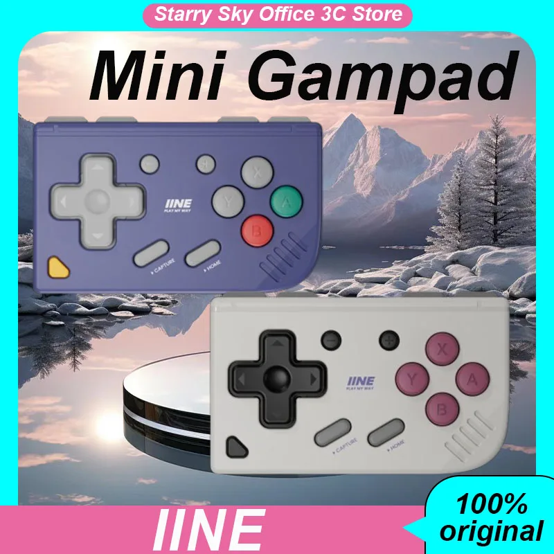 

Мини-контроллер IINE Retro Switch PRO: раздельный контроллер для коротких видео, электронных книг, Bluetooth-перелистыватель страниц, мини-геймпад