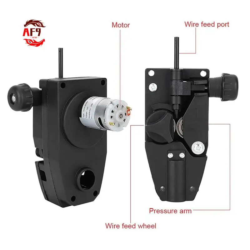 

AF90-Wire Feed Welder, DC 24V 15W Mig Welder Roller Wire Feed Motor Welding Wire Feeder Wire Feeder Tool For Welding