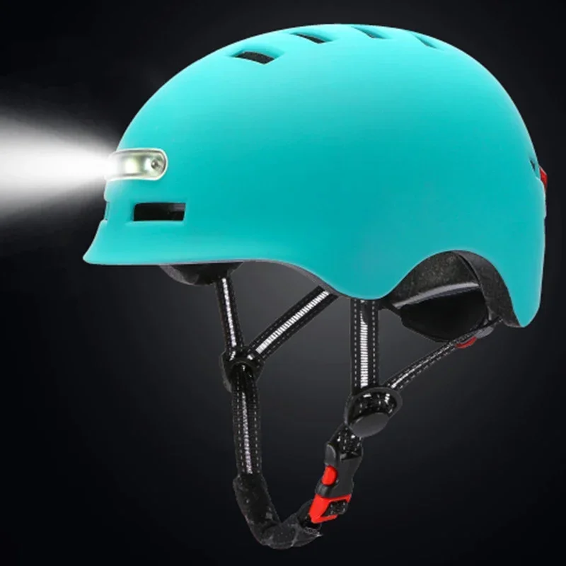 Capacete elétrico de ciclismo para homens e mulheres, Smart Tail Light, bicicleta urbana, MTB, Scooter de estrada, esporte, adulto, novo, 2022