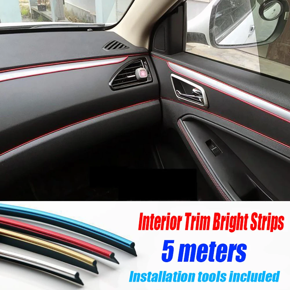 

Anti-collision Strips 5M Dustproof and Soundproof Interior Sealing Strips for Tesla/BMW/Benz/VW Center Console Dashboards