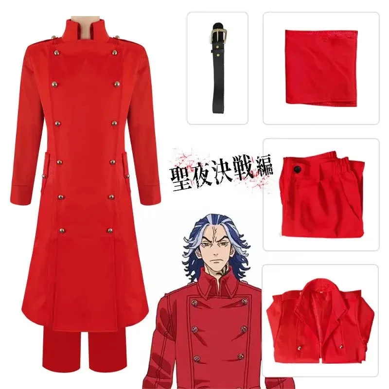NewAnime Revengers Daiju disfraces Cosplay Taiju Shiba gabardina roja uniforme generación Tokyo Manji Gang ropa para Adult2025