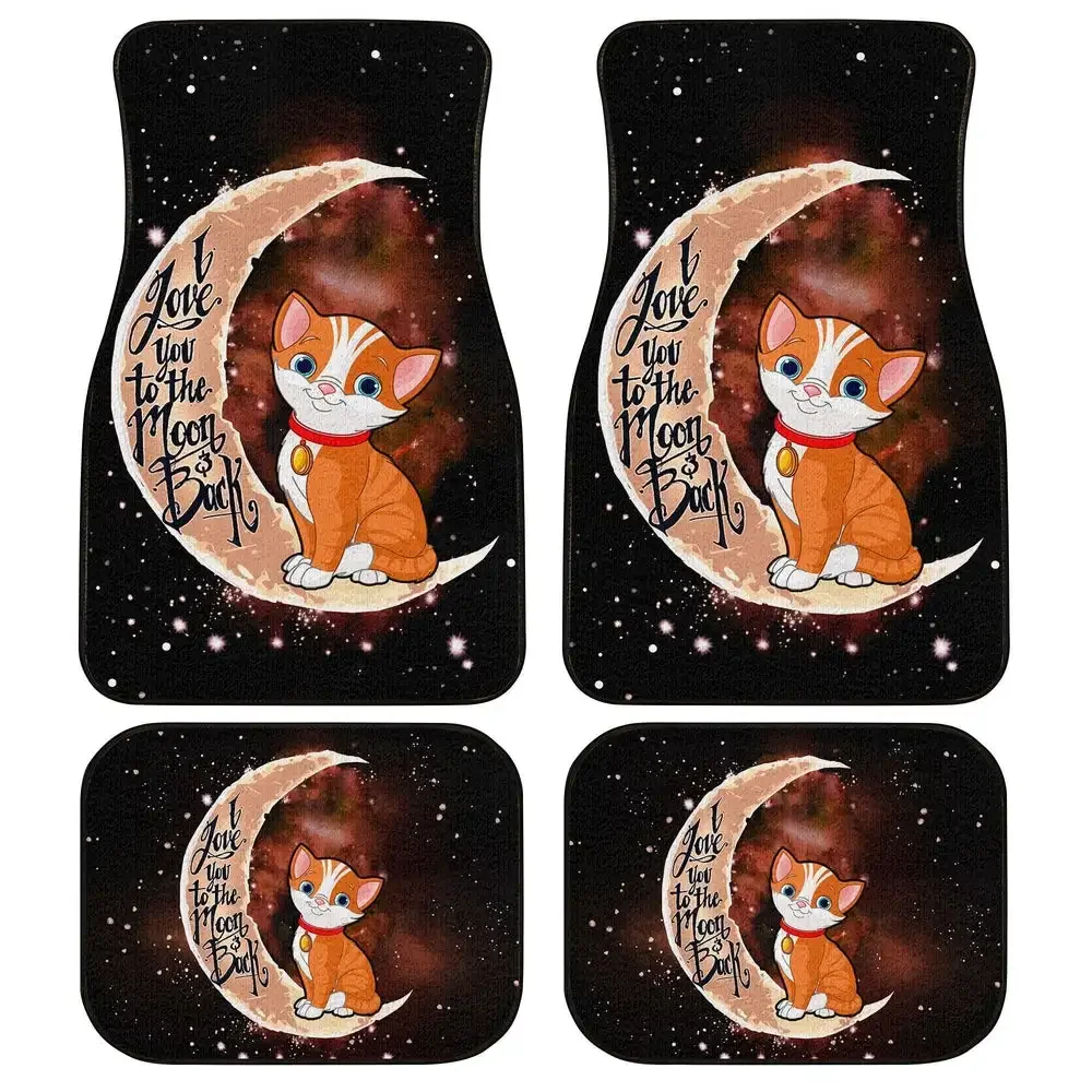 Cat Car Floor Mats I Love You To The Moon And Back Gift Idea For Cat L