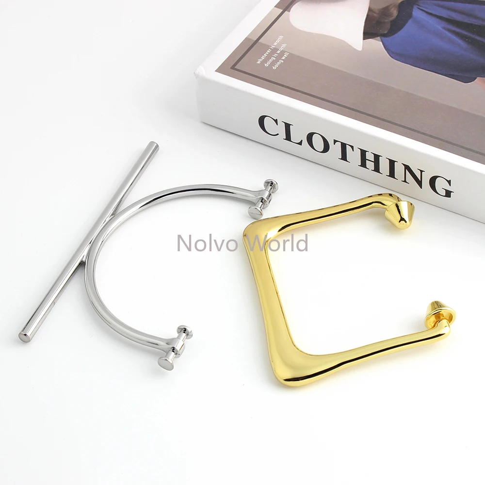 

2/6/12PCS D Ring Elegant Metal Ring Handbag Handles For Hand-in-hand Case Bag Shoulder Tote Making Purse Frame Patrs Accessories