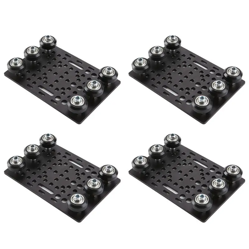 RALCA-4X V-Slot Gantry Set 20-80Mm Gantry Plate With Wheels For V-Slot Aluminum Profiles CNC Router And 3D Printer Part-A